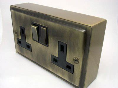 antique industrial solid brass electrical box|Custom Switches & Sockets .